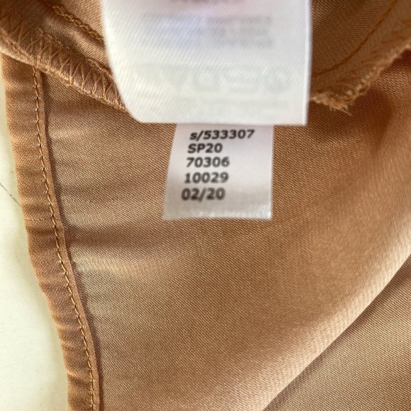 Loft Women's Top Petite PL Colorblock Blue Pink Yellow Halter Tank Blouse Flowy - Picture 7 of 10